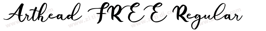 Arthead FREE Regular字体转换